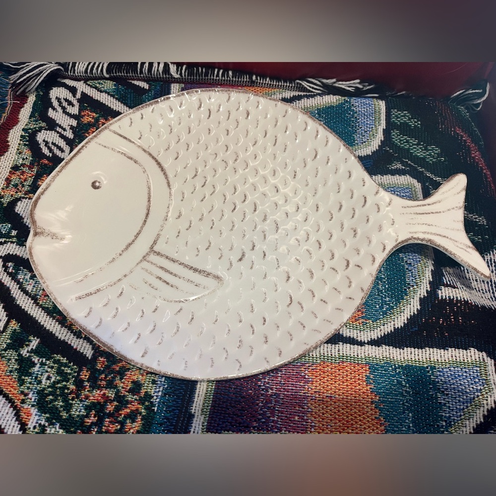 Sigrid Olsen Home Melamine Fish Serving Platter - Picture 5 of 7